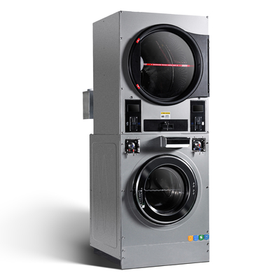 Stack Washer Dryer 15kg 20kg Double Dryer Gas Electric Heating  Hotel Laundromat Washing Machines and Drying Machines