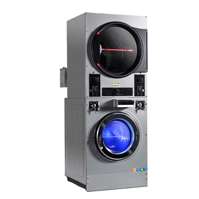 Commercial Coin Operated Washer and Dryers Laundromat Laundry Coin Washer Dryer Combo Machine 22kg