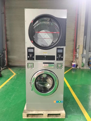 Commercial Coin Operated Washer and Dryers Laundromat Laundry Coin Washer Dryer Combo Machine 22kg