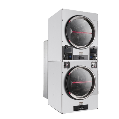 16kg*2 22kg*2  Stack Dryer with Coin/card  for University Hotel Laundromat  Use