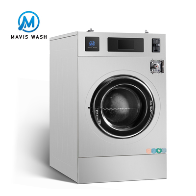 Coin Operated Commercial Washing Machine 12kg Washer Extractor Hard Mount for Hotel University Laundry