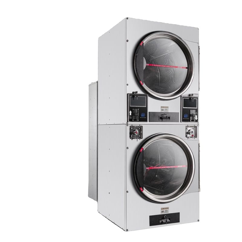 16kg*2 22kg*2  Stack Dryer with Coin/card  for University Hotel Laundromat  Use